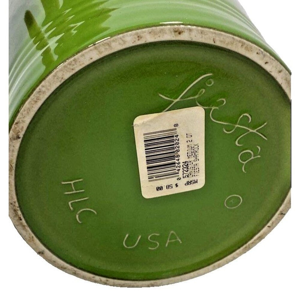 Fiesta Meadow GreenFiesta Meadow Green Canister w/ Lid | Vintage Ceramic Crock - Picture 5 of 6